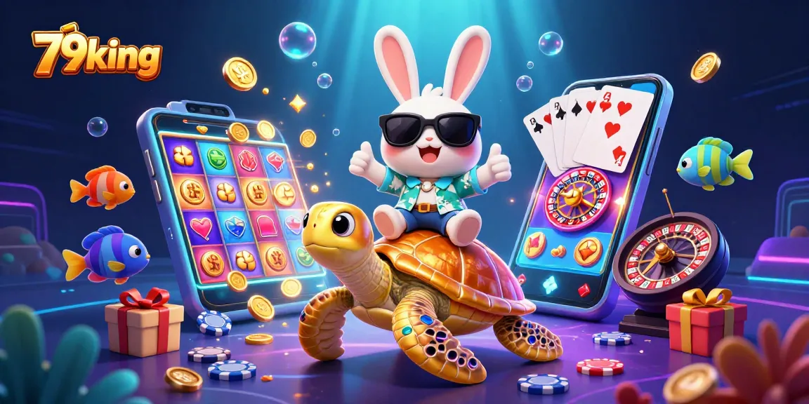 Experience 79king's vibrant slot games with lively characters and dynamic action in a rich, engaging scene.