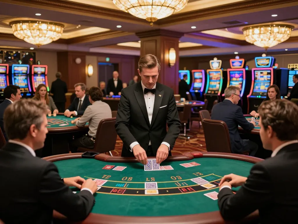 Engaging players at hi88 blackjack tables enjoying a thrilling casino experience.