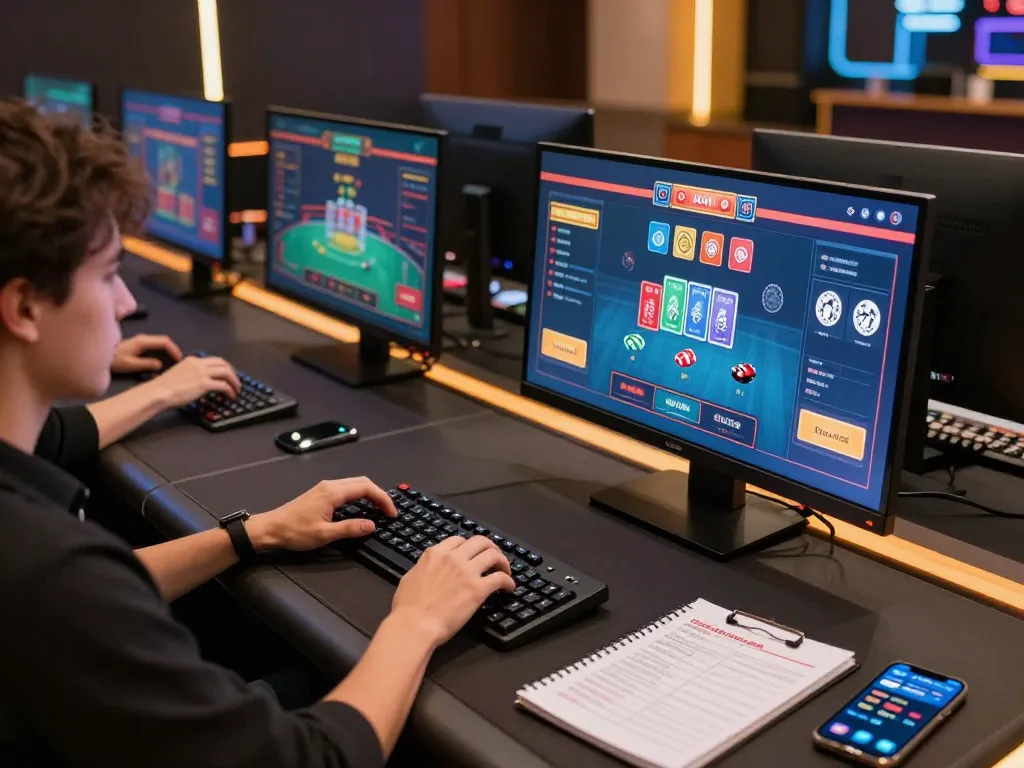 Bet on the 789 platform with enthusiastic online gaming, showing multiple games on screen.