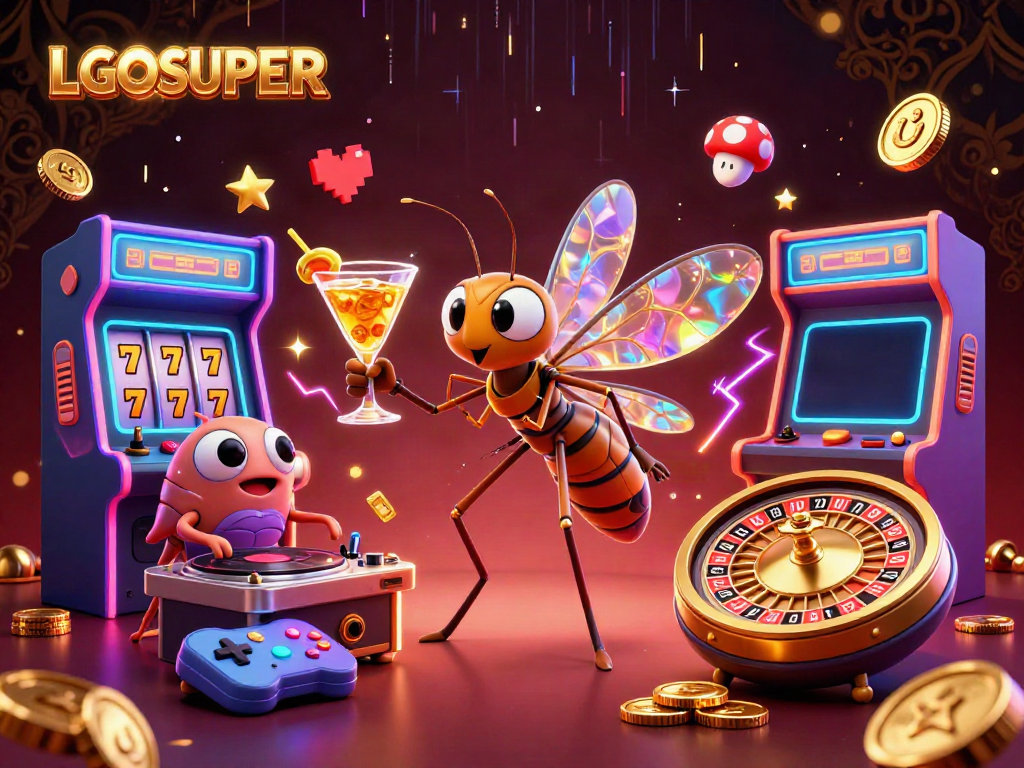Experience winning at LGOSUPER with dynamic characters, casino and arcade elements.