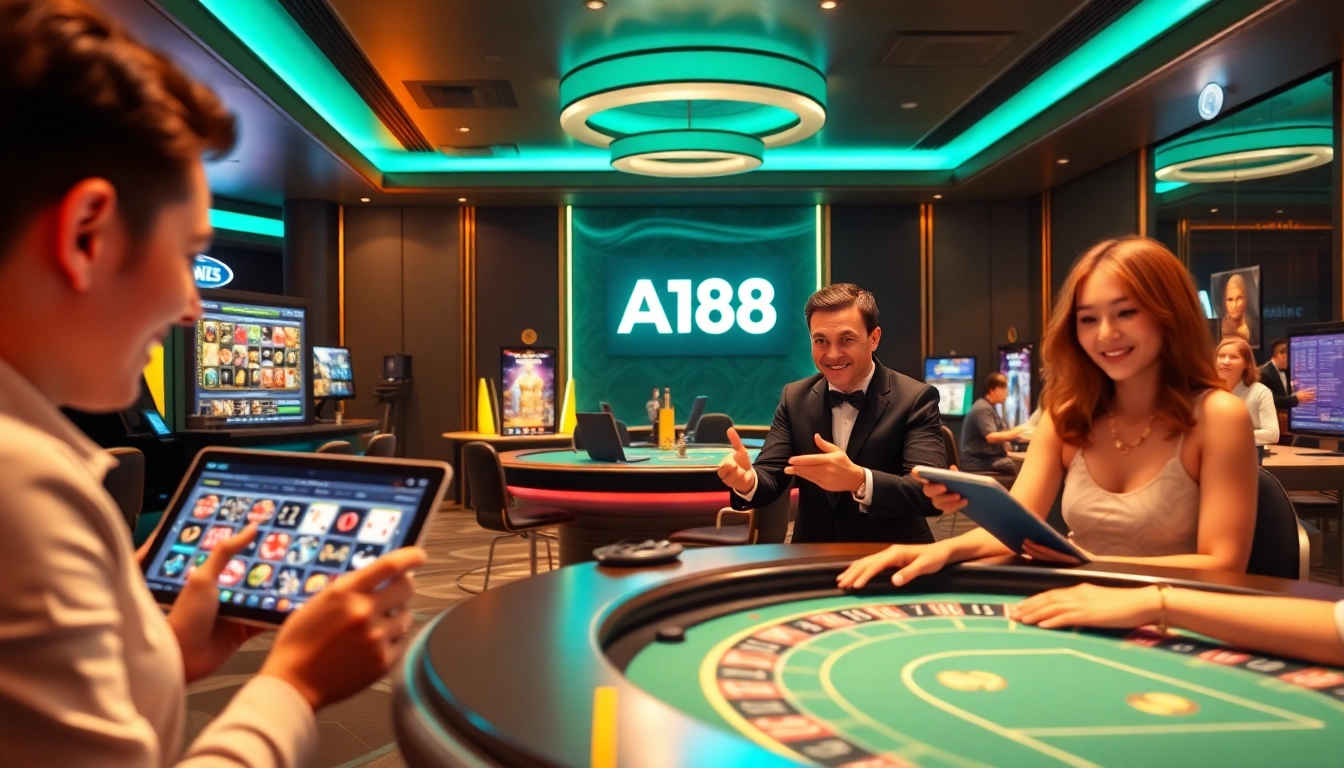 A188 online casino platform showcasing immersive gaming experiences and user-friendly interface.