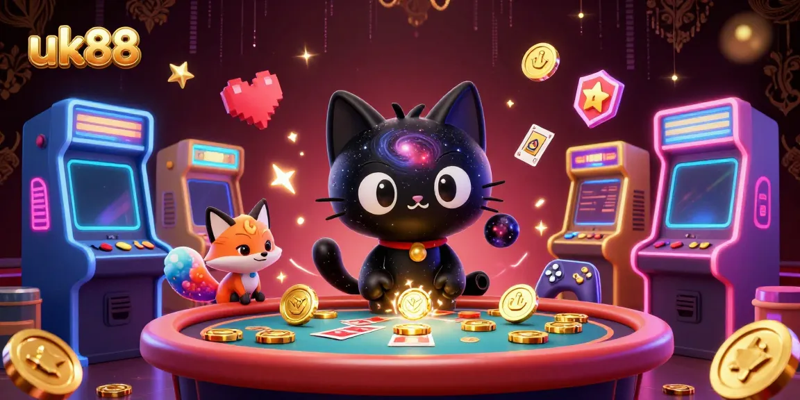 Join the excitement at uk88's cosmic casino table featuring vibrant gaming elements
