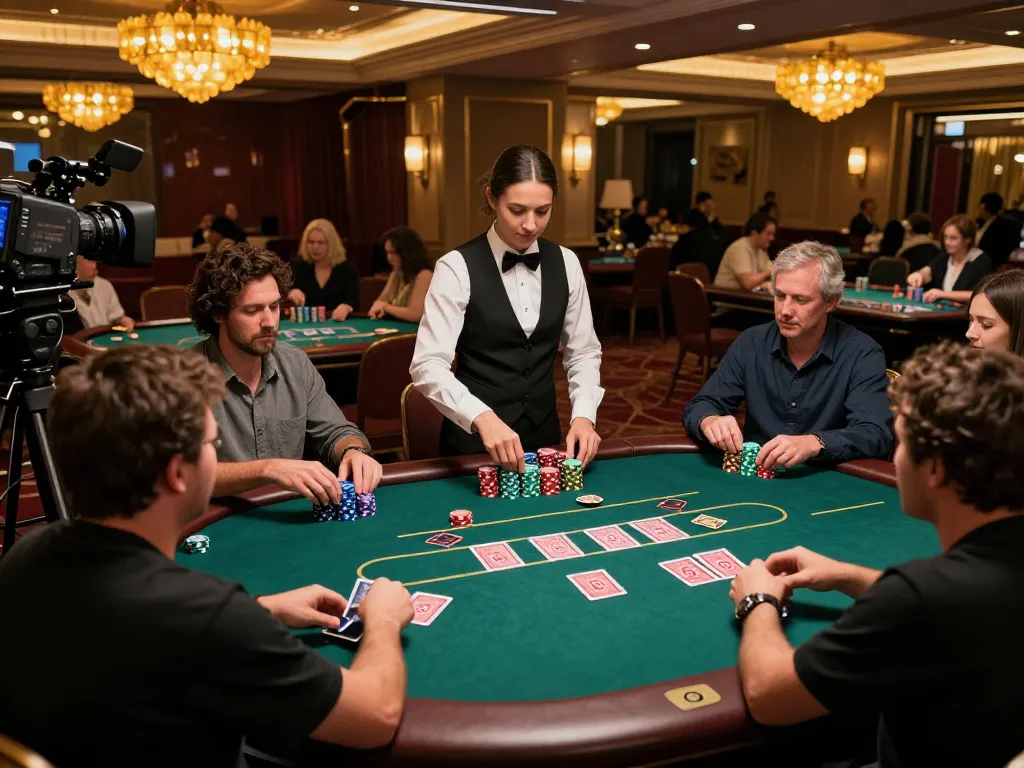 Active players strategizing during a high-stakes poker game at dh88 com casino, showcasing excitement.