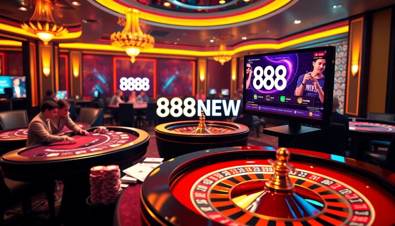 Engaged players enjoy thrilling games at 888NEW's luxurious online casino.