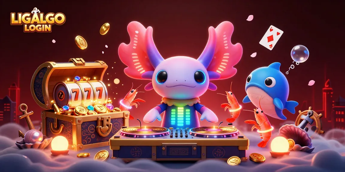 LIGALGO LOGIN enhances excitement with vibrant digital casino characters in a rich, engaging underwater scene