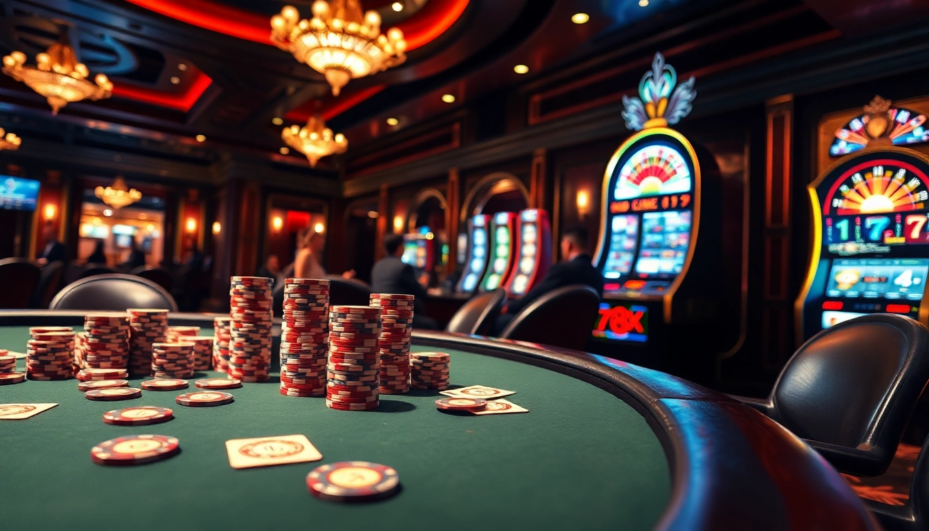 Experience the thrill of high-stakes poker at 789f with vibrant chips and cards on a luxurious table.