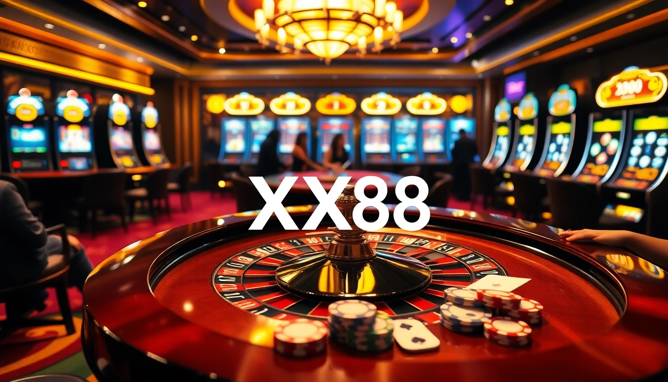 X88 offers an exhilarating casino experience featuring roulette, poker, and vibrant slots.
