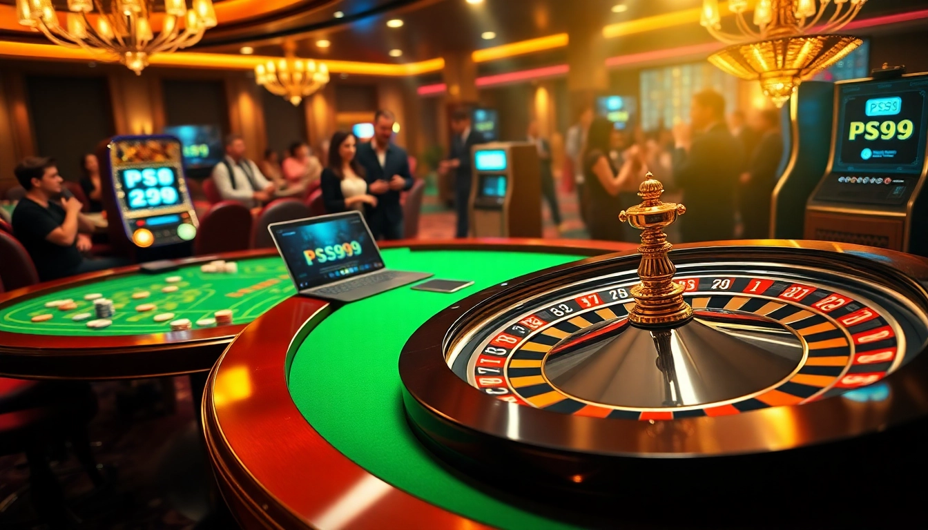 Experience high-stakes gambling at PS99 with vibrant casino visuals and thrilling gameplay.