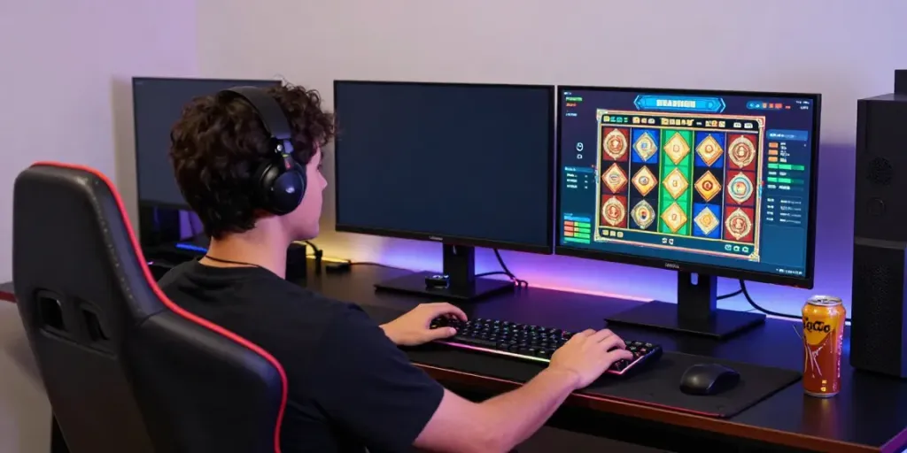 Player enjoying a seamless gaming experience with QQMacan online slots.