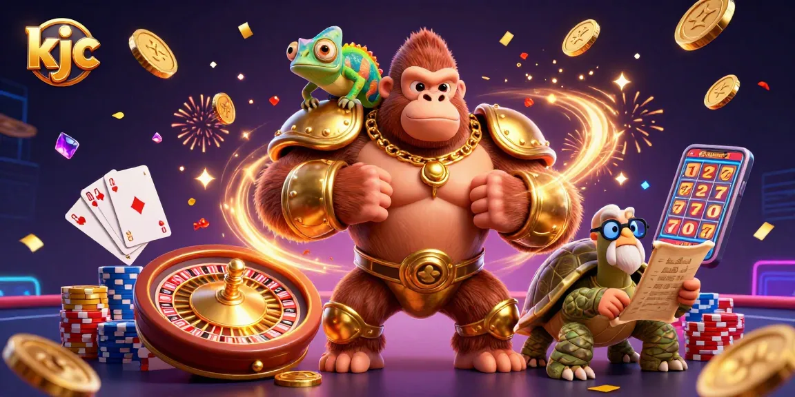 KJC unleashes excitement in a vibrant online casino scene with engaging characters and rich gaming elements.