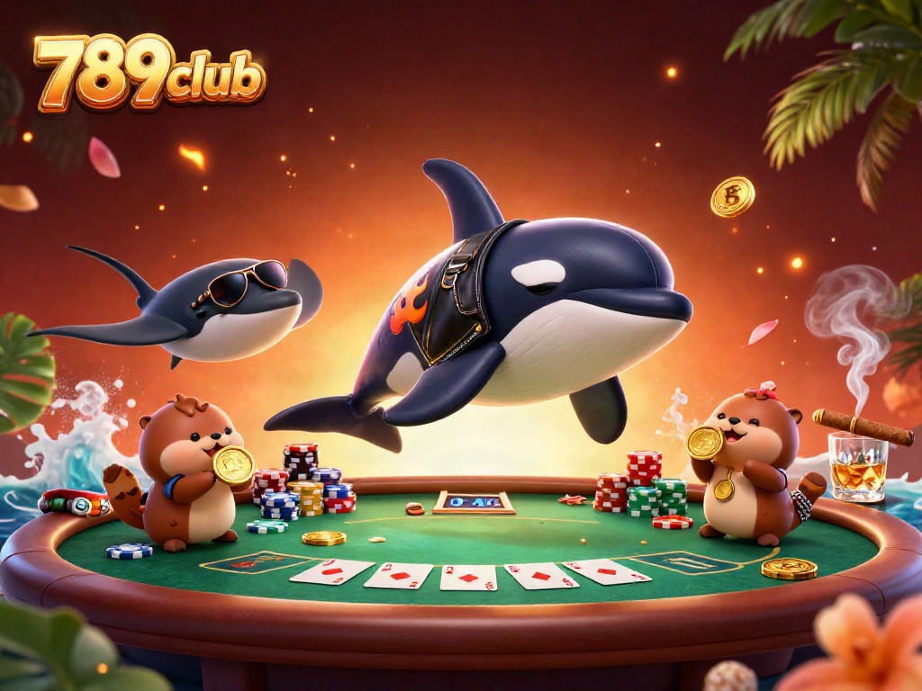 Join the excitement at 789club with a vibrant casino scene featuring unique sea characters and rich gaming elements.