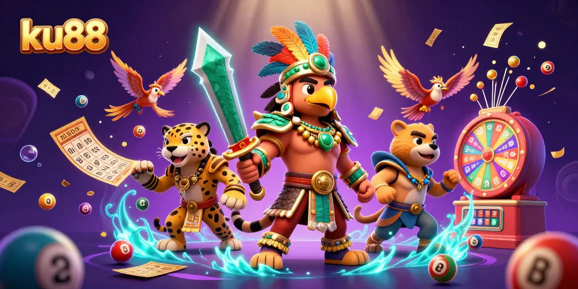 Engage in thrilling activities at ku88, featuring vibrant lottery elements and mythical warriors.