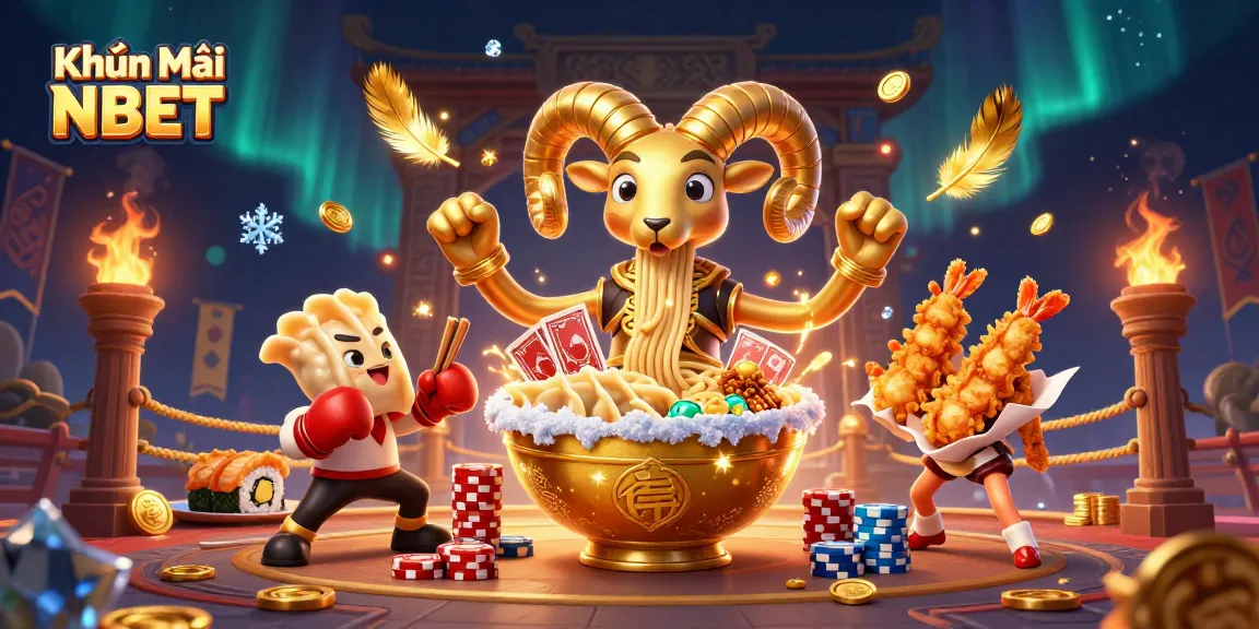 Engage with Khuyến Mãi NBET as characters stack chips and deal cards in a vibrant casino scene.