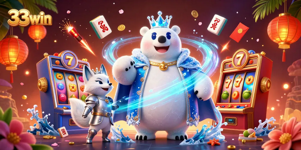 Experience the thrill of winning at 33win with a vibrant casino scene featuring dynamic elements.