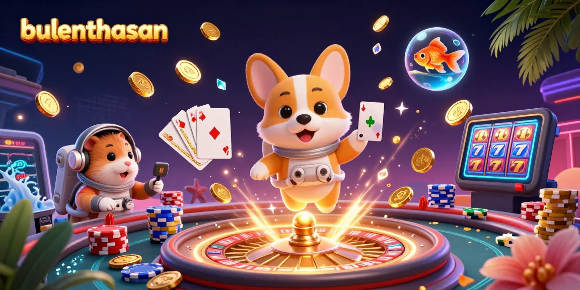 Engage with bulenthasan at the colorful casino in space, featuring floating poker chips and cosmic thrill.