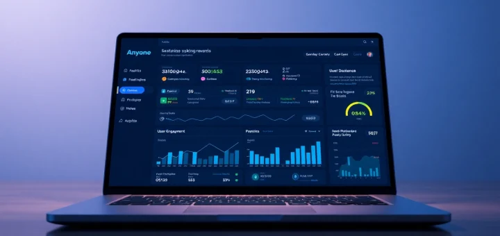 Anyone Dashboard interface showing real-time staking rewards and analytics.