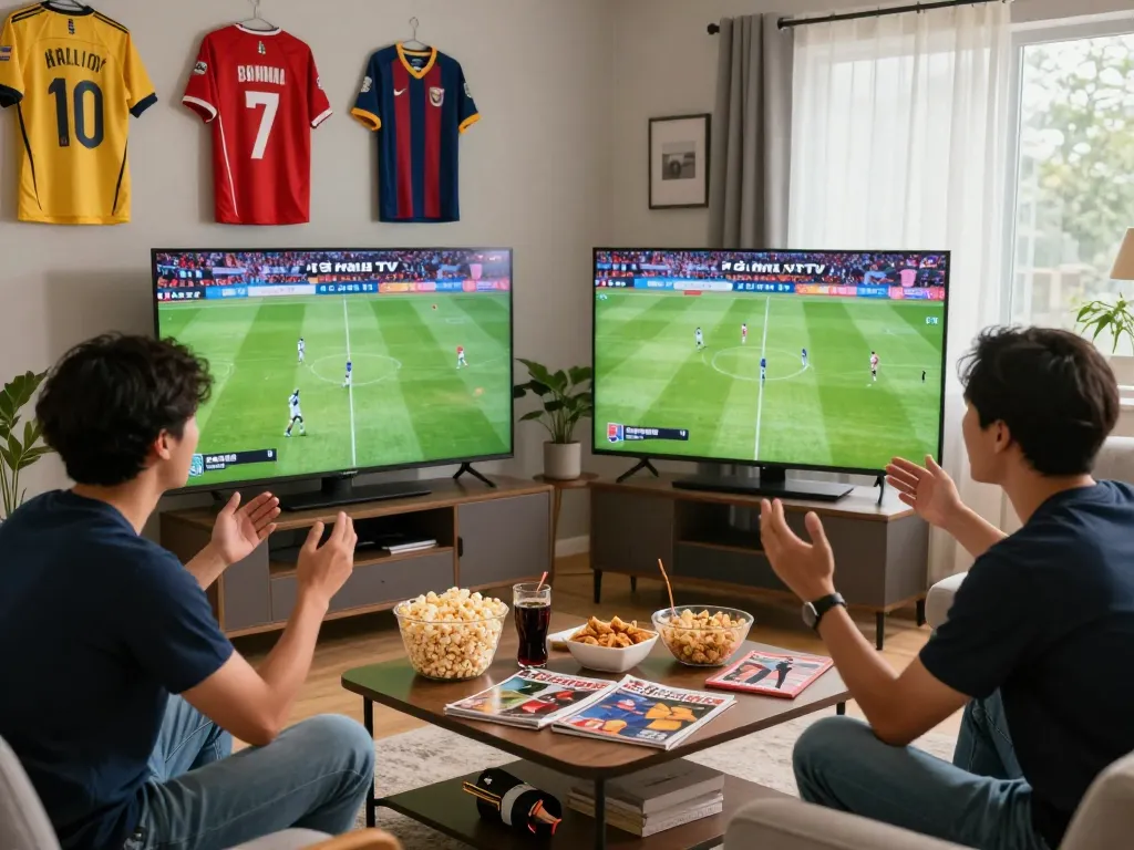 Cà Khịa TV live football streaming scene with fans enjoying the game