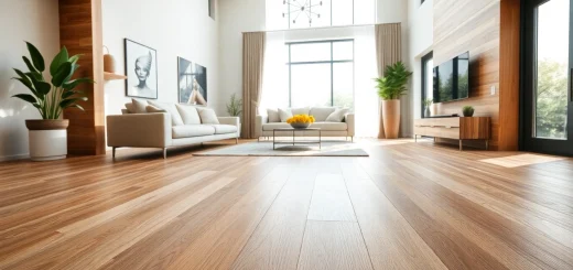 Discover luxury vinyl flooring near me with elegant design and inviting ambiance in a modern home.