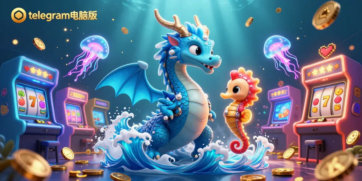 与telegram电脑版的魔幻世界互动，在那里蔚蓝的水龙和幸运符号为游戏创造了获胜的氛围。