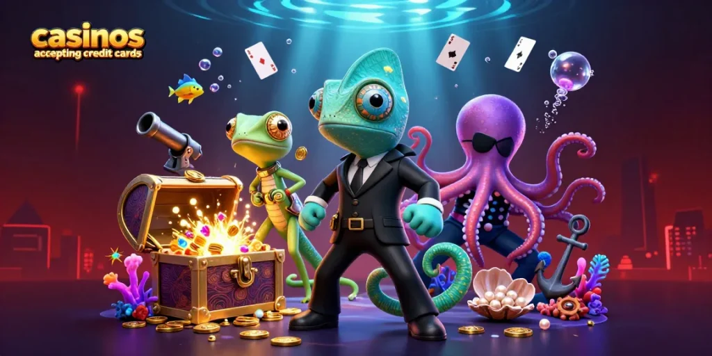 Experience thrilling gameplay at casinos accepting credit cards with dynamic characters and vibrant action.
